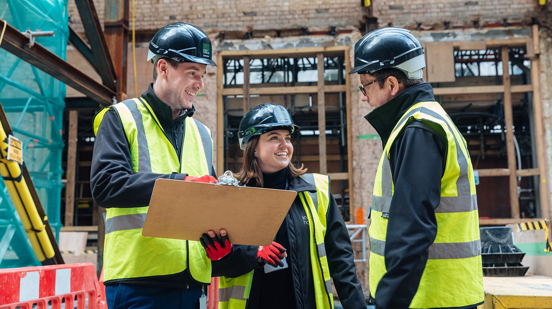 Celebrating a hat-trick at the Considerate Contractor Scheme Awards!